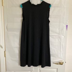 Little Black Dress. APT.9 - RUFFLED neckline and sleeves with Pockets, size L